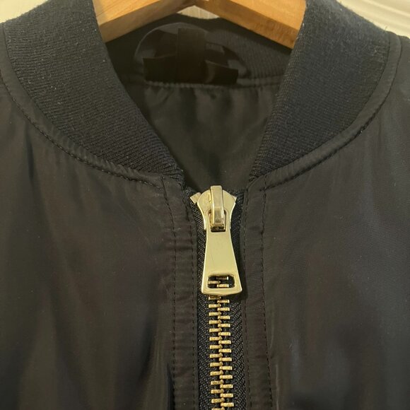 TOPSHOP Navy blue bomber jacket - Picture 4 of 11
